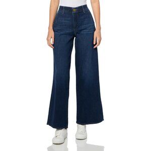 Womens Wide Leg Jean Cotton Spandex Ab Solution Tummy Control Casual